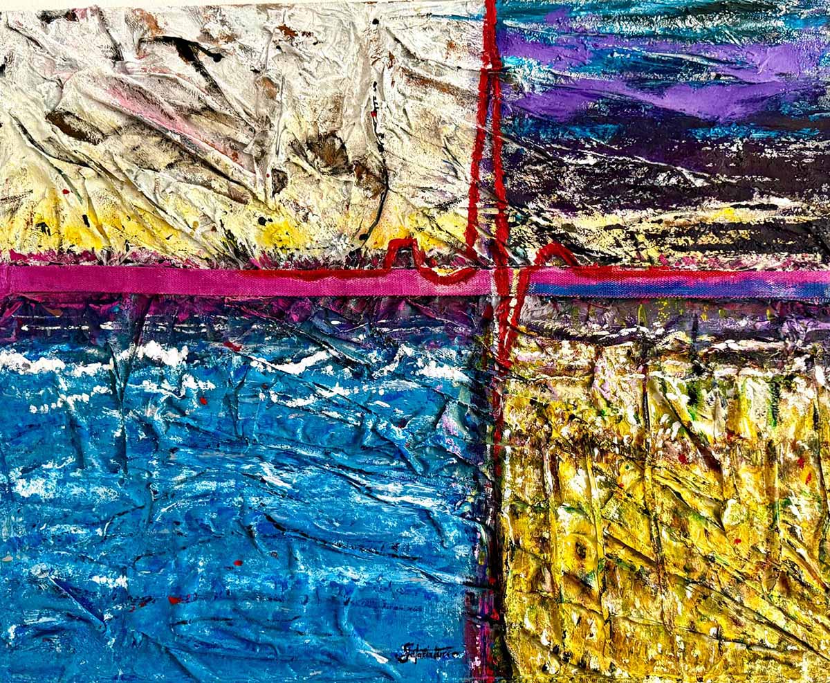Battito Mediterraneo - Stefania Turco Vendita online opera dal titolo “Battito Mediterraneo” realizzata dall'artista contemporanea Stefania Turco